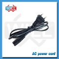 VDE CE ROHS 2pin Euro standard ac power cord IEC C7